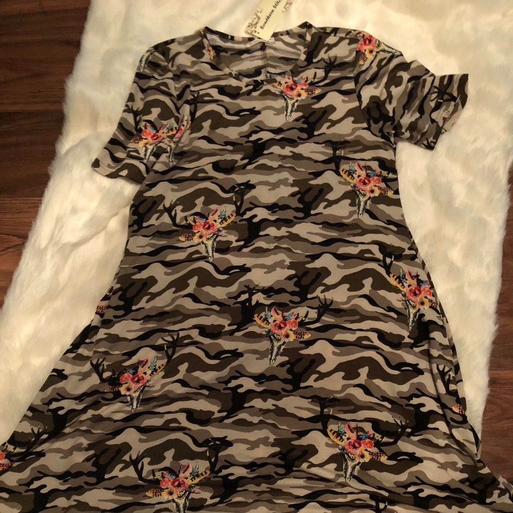 Cami floral tunic dress